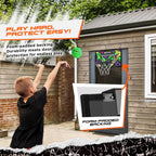 AND1 Over The Door Mini Basketball Hoop: 18x12 Shatterproof Backboard, 2 Mini Basketballs, and Hand Pump Included- Ultimate Indo