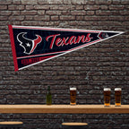 Rico Industries Nfl Football Houston Texans Classic 12'' X 30'' Felt Wall D  Cor Pennant - Great For Home/Bed Room/Man Cave D  C
