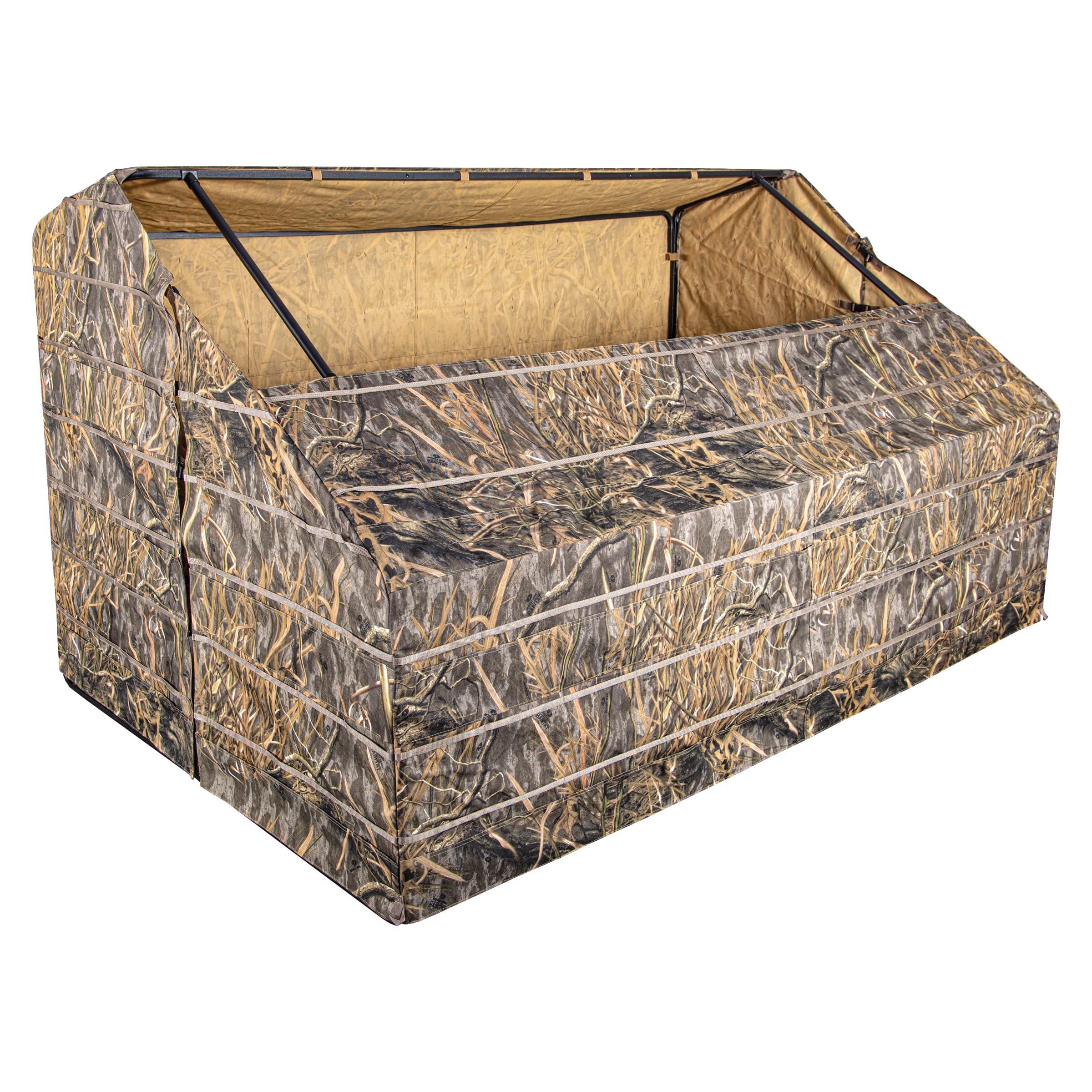 Avian-X G-Blind 4-Person Hunting Blind | Unique G-Shaped Frame Waterfowl Blind In Mossy Oak Shadow Grass Habitats Camo