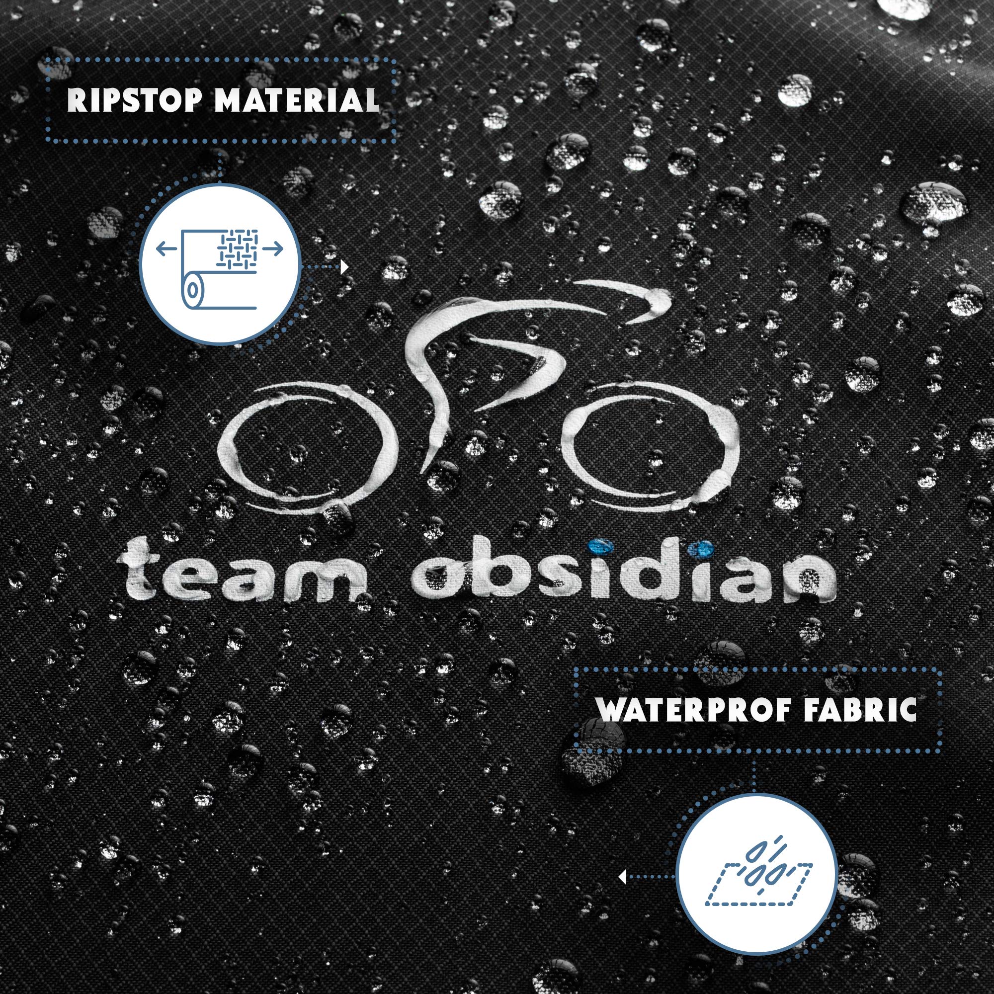 Team Obsidian: Bike Covers  Styles - Outdoor Storage Or Transportation/Travel  Waterproof, Heavy Duty, 600D, 300D, Or 210D Oxfor