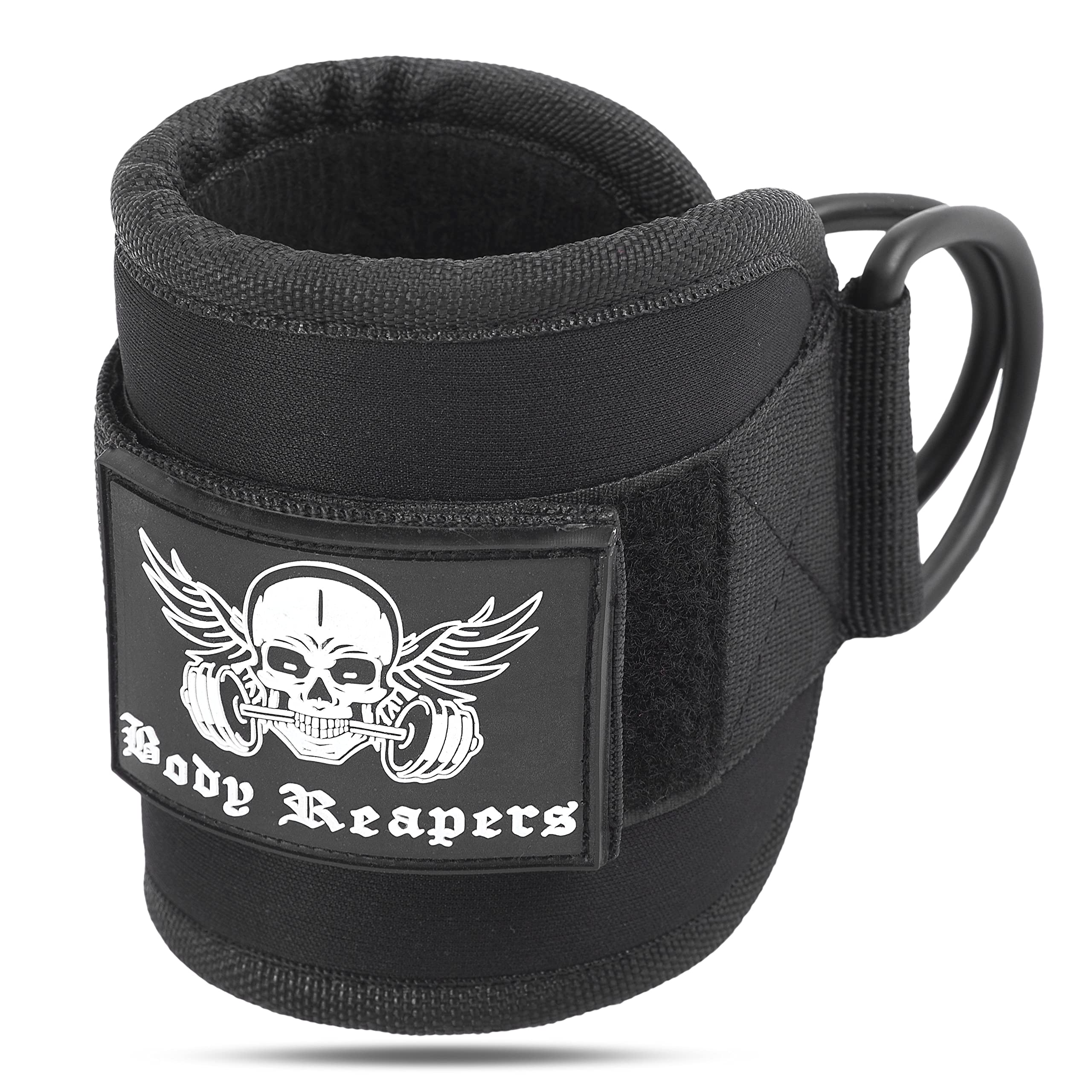 Body Reapers Gym Ankle Strap For Cable Machine, Adjustable Ankle Straps For Working Out, Neoprene Padded For Glute Kickbacks & L