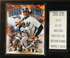 Mlb 12''X15'' Derek Jeter New York Yankees Last Hit Plaque