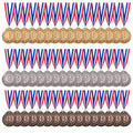 Favide 48 Pieces Gold Silver Bronze Award Medals-Winner Medals Gold Silver Bronze Prizes For Competitions, Party,Olympic Style, 