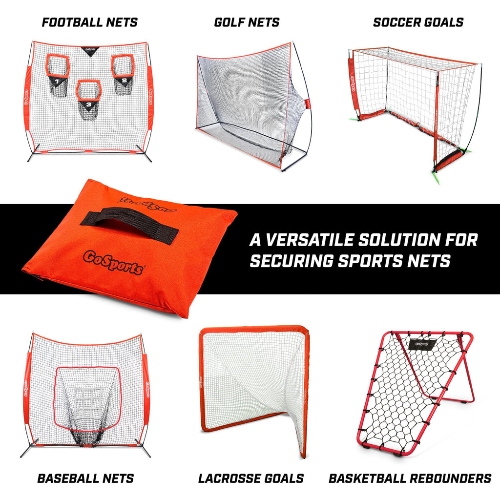 Gosports Sports Net Sandbags Set Of 4 Weighted Anchors For Baseball Nets, Soccer Goals, Golf Nets, Football Nets, Hockey Nets An