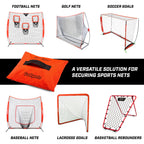 Gosports Sports Net Sandbags Set Of 4 Weighted Anchors For Baseball Nets, Soccer Goals, Golf Nets, Football Nets, Hockey Nets An