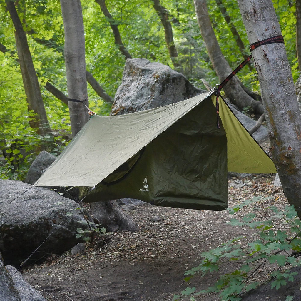 Haven Tent Standard Lay Flat Hammock Tent - Waterproof Tent & Nylon/Polyester Camping Hammock With Mosquito Net - Includes Insul