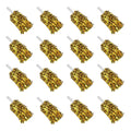 Ppxmeeudc 16Pcs Cheerleading Pom Poms Metallic Foil Plastic Pom Poms With Baton Handle For Game Sports Squads Dancing Party Foot