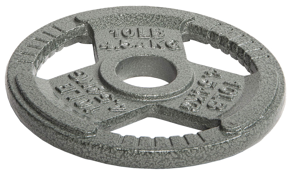 Balancefrom Olympic 2-Inch Cast Iron Plate Weight Plate For Strength Training And Weightlifting, 10-Pound, Set Of 4