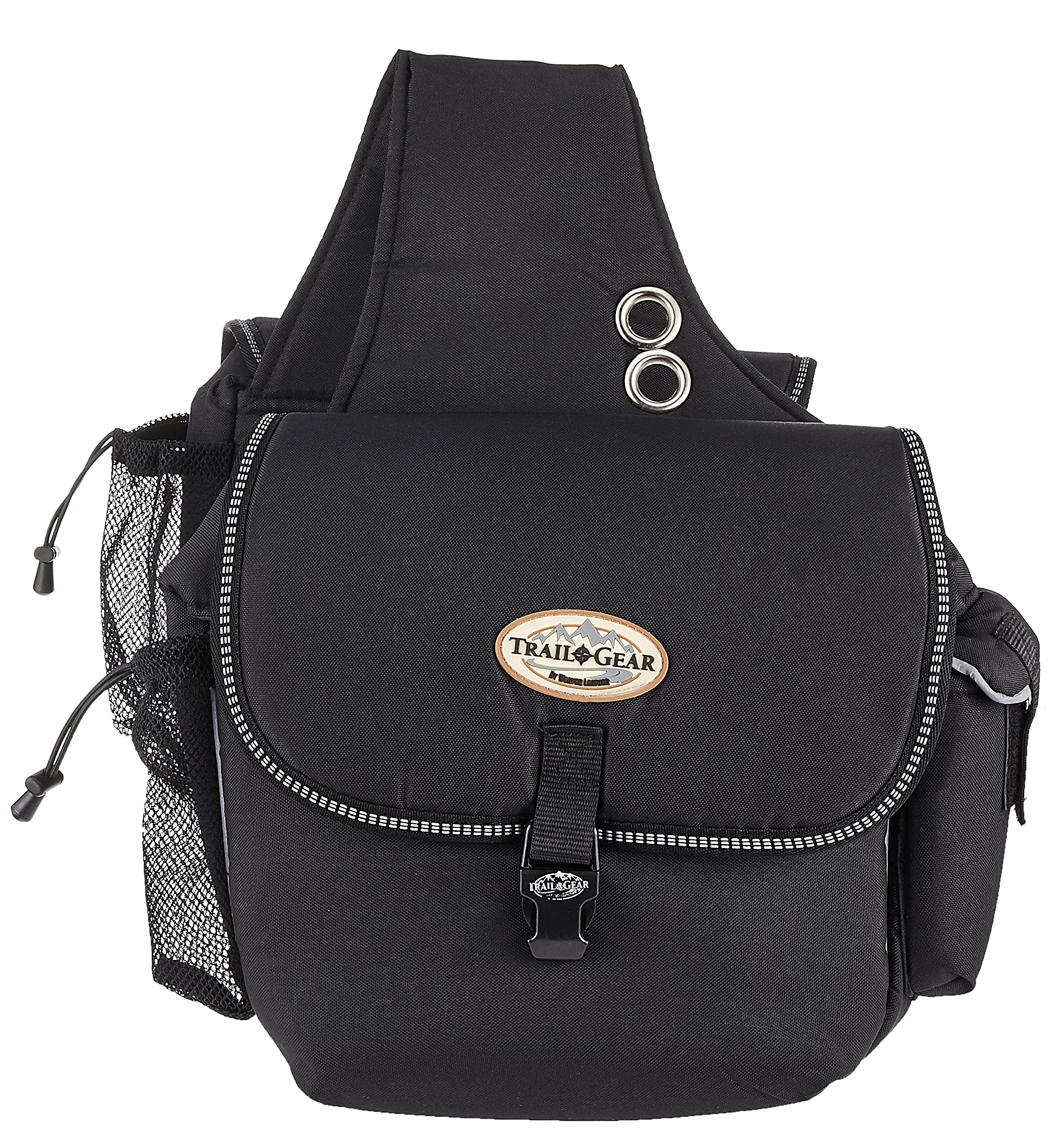 Weaver Leather Trail Gear Saddle Bag, Black, 11 L X 4 W X 8.5 H