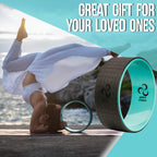 Yoga Wheel With Ebook & Yoga Strap - Comfortable & Durable Yoga Balance Accessory  Increase Flexibility  Ideal Home Yoga Kit I I