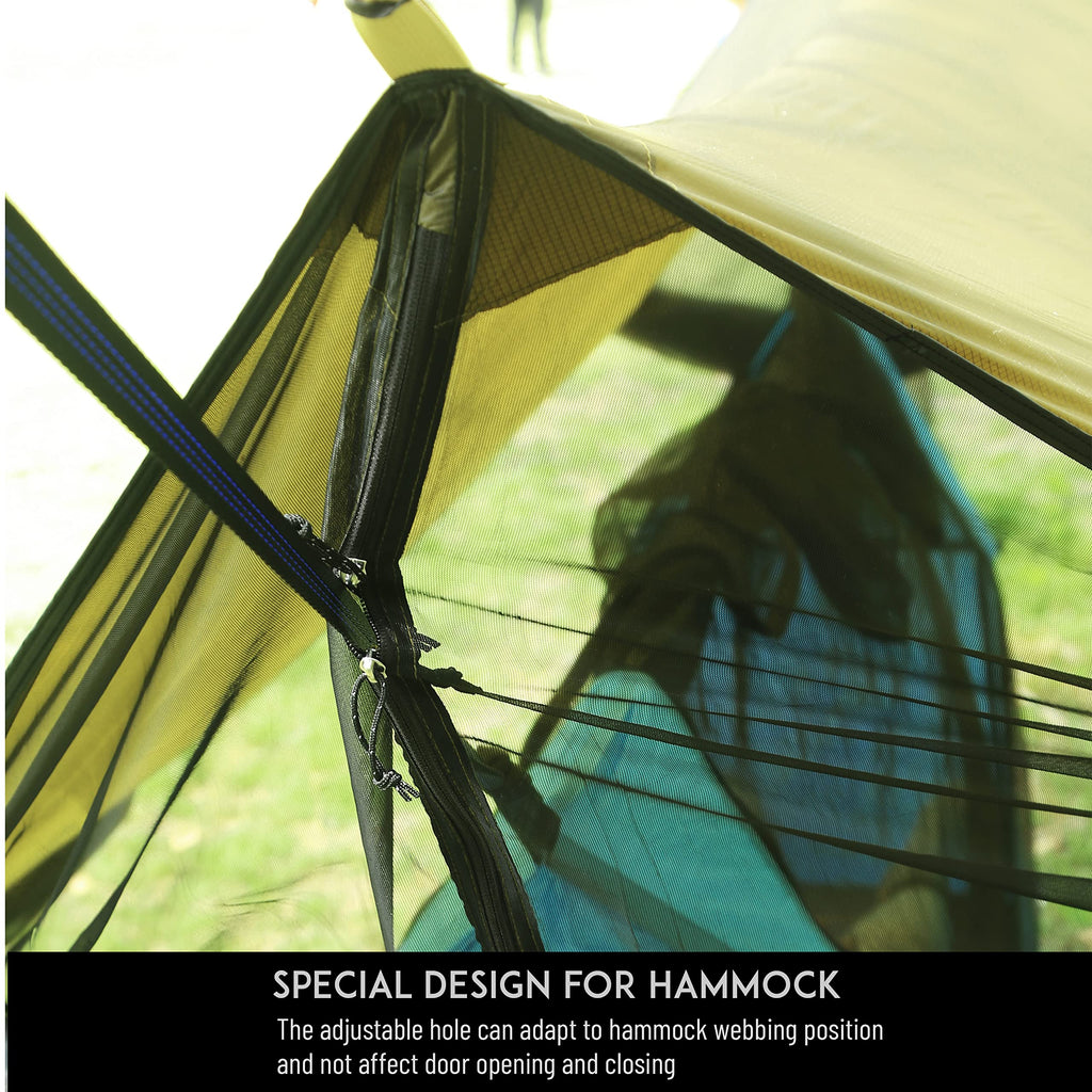 Lightweight No Bug Screen House For Hammock, Canoe Picnics Backyards Backpacking Camping Beach In Summer (Ultralight)