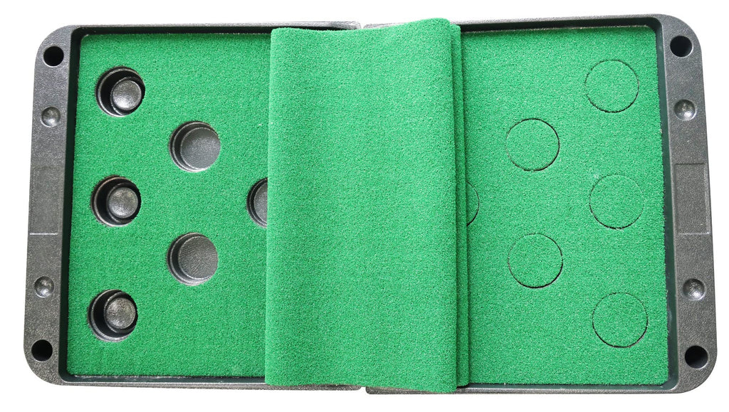 Signature Fitness Golf Pong Putting Game - Ultimate 2-On-2 Golf Putting Game For Parties And More, 6 Discs Included