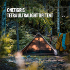 Onetigris Tetra Ultralight Tent 1-2 Person Waterproof, 3 Season, Ideal For Backpacking Camping Hiking Trekking Motorcycling Bush