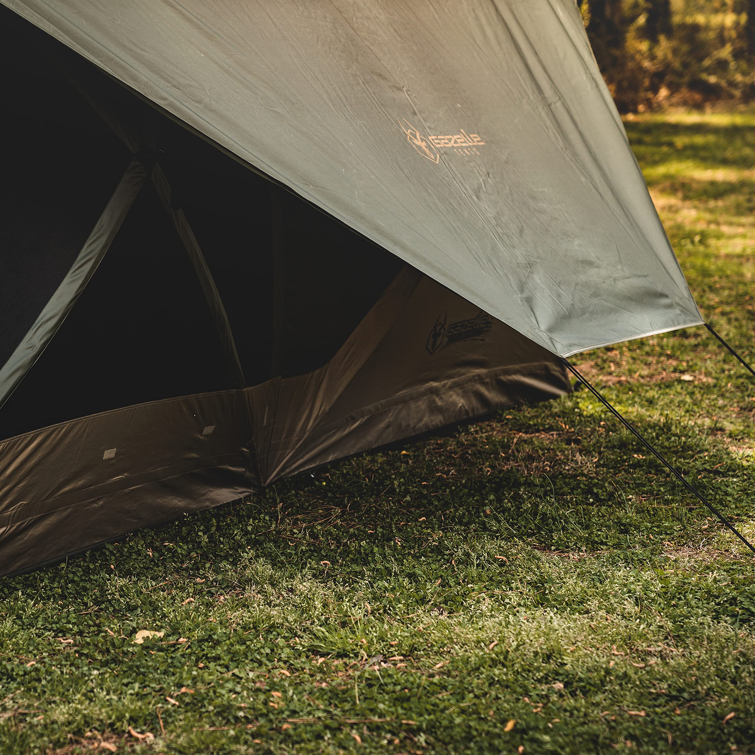 Gazelle Tents T4 Plus Hub Tent Overland Edition, Easy 90 Second Set-Up, Waterproof, UV Resistant, Footprint, All-Terrain Stakes,