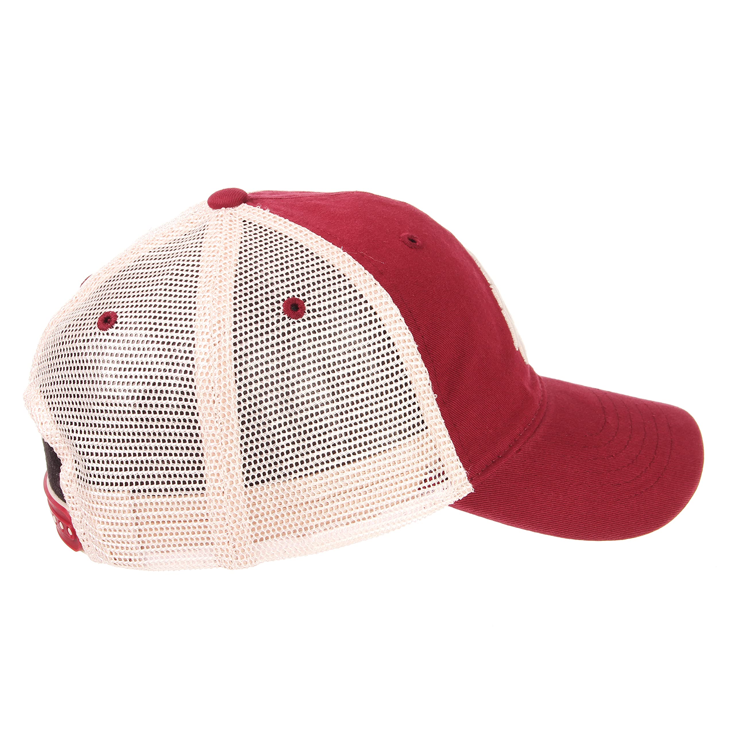 Ncaa Zephyr Washington State Cougars Mens University Relaxed Hat, Adjustable, Team Color/Stone
