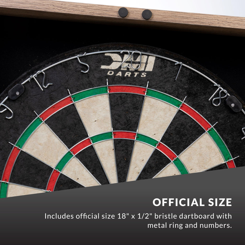 Dmi Sports Dublin Bristle Dartboard Cabinet Set - Bristle Dartboard Included
