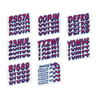Stiffie Whipline Red/Navy 3 '' Boat & Pwc Registration Decals  Numbers Letters Stickers