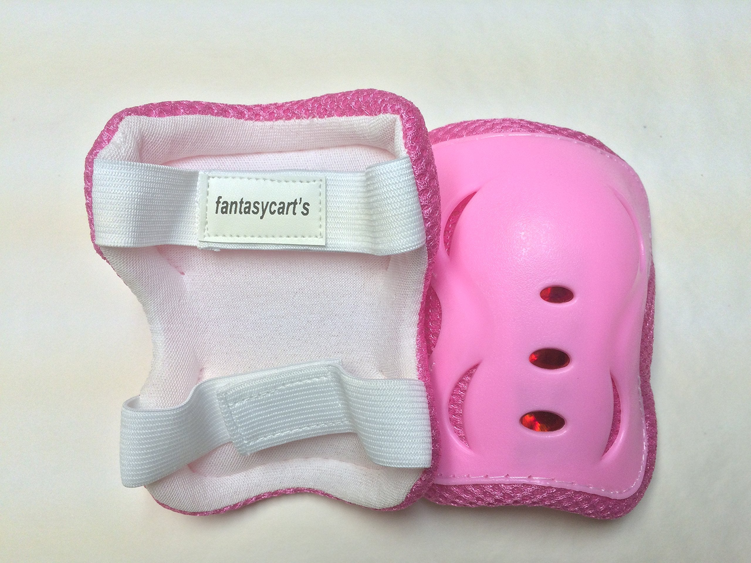 Fantasycart'S Kids Children Cycling Roller Skating Knee Elbow Wrist Protective Pads Pink