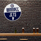 Rico Industries Nhl Winnipeg Jets Classic Shape Cut Pennant - Home And Living Room D  Cor - Soft Felt Ez To Hang