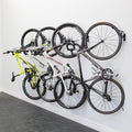 4 Pack Bike Rack Garage Wall Mount, Swivel Bike Rack W/Stopper, Swing 120 Degrees Design, Vertical Hanger Hook For Indoor, Bicyc