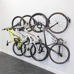 4 Pack Bike Rack Garage Wall Mount, Swivel Bike Rack W/Stopper, Swing 120 Degrees Design, Vertical Hanger Hook For Indoor, Bicyc