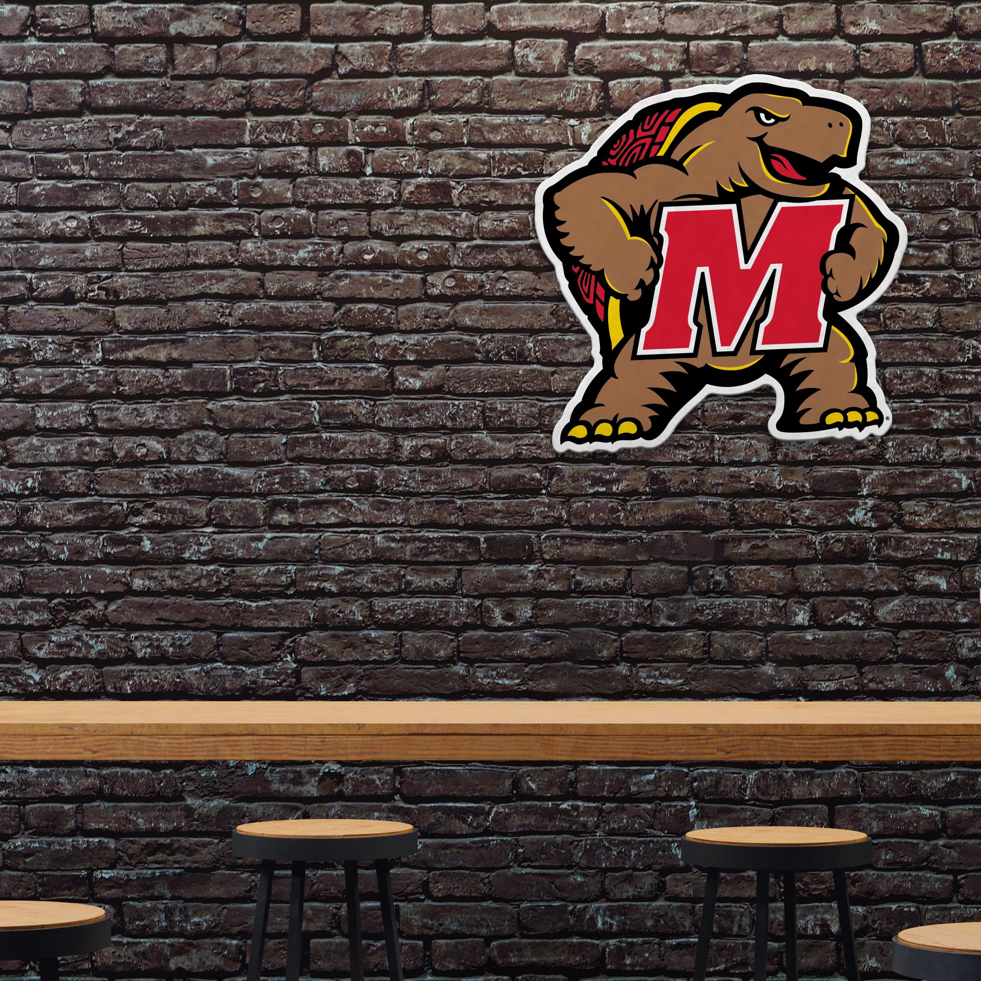 Rico Industries Ncaa Maryland Terrapins Mascot Shape Cut Pennant - Home And Living Room D  Cor - Soft Felt Ez To Hang