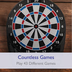 Viper 787 Electronic Dartboard, Ultra Thin Spider For Increased Scoring Area, Free Floating Segments, Locking Segment Holes For