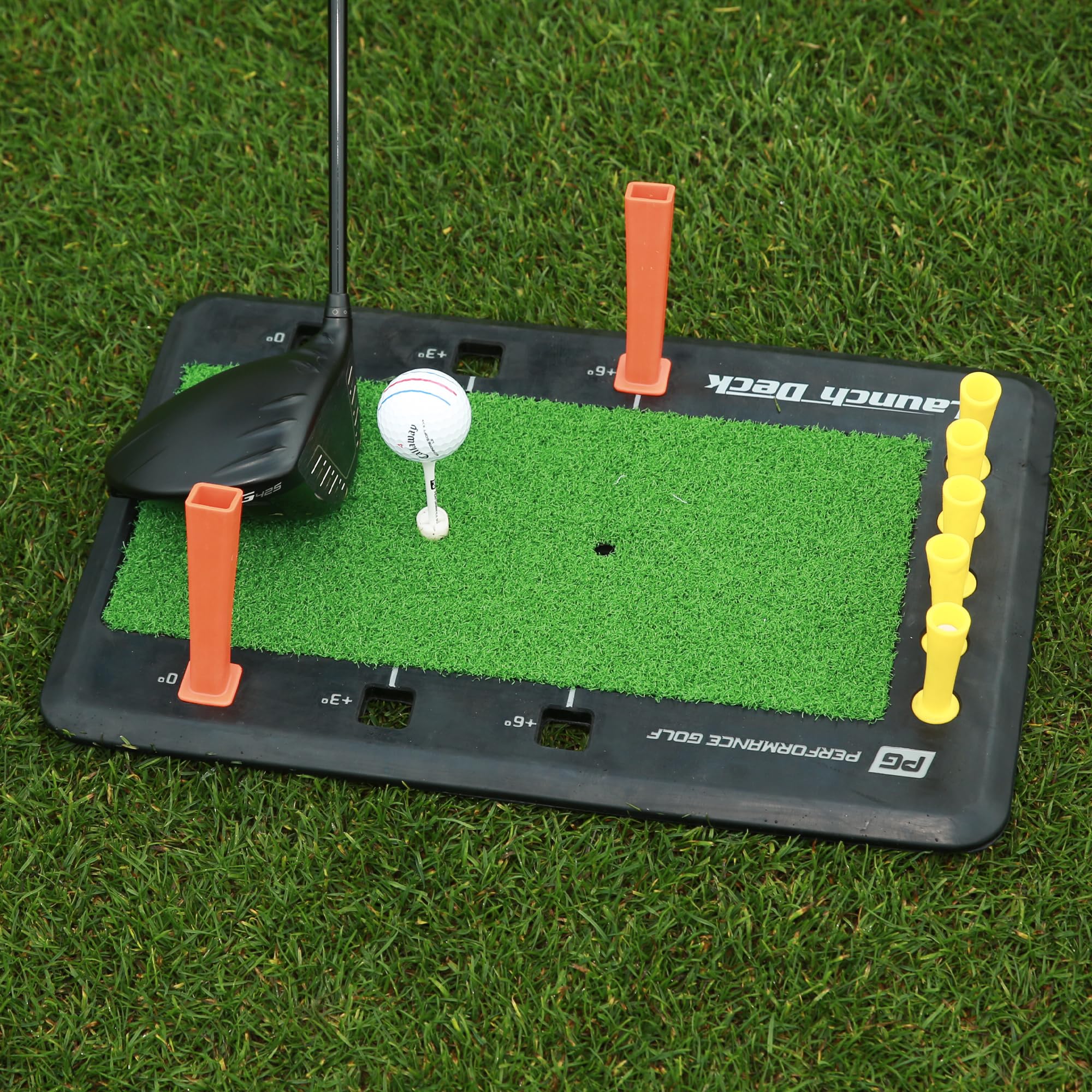 Performance Golf Launch Deck Golf Swing Trainer - Fix Your Slice I Swing Mastery Tool By Hank Haney I Instant Feedback