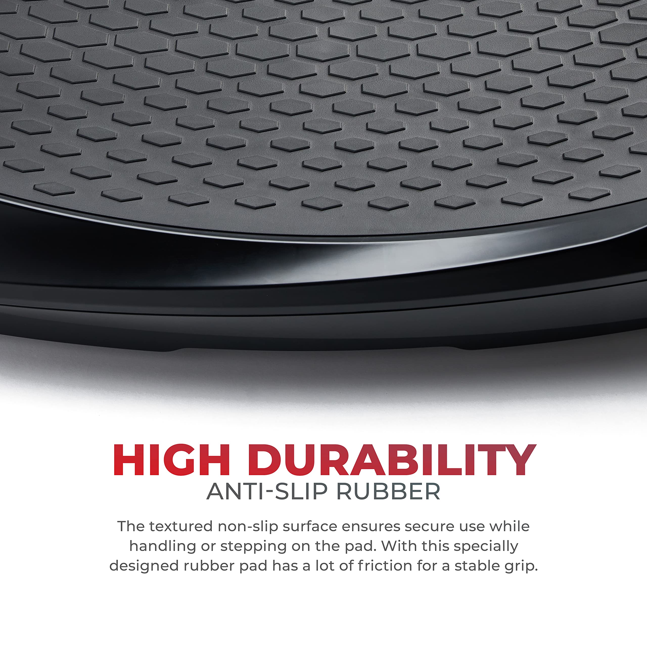 Sunny Health & Fitness 4D Vibration Plate for Lymphatic Drainage - Curved Vibrating Machine with 7 Modes & 30 Speeds | Whole Bod