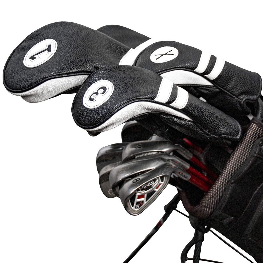 Proactive Sports Vintage Golf Club Head Covers For Driver, Fairway Woods, And Hybrid (1,3,5,X) | Headcovers Fit Up To 460Cc | Cl