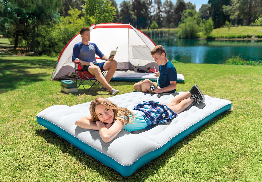 Intex 67997E Camping Mat 26.5'' X 72.5'': Durable Outdoor Use - 2-Ply Laminate - Velvety Surface - Unique Construction - 300Lb W