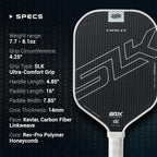 Selkirk Slk Halo Pro Max Pickleball Paddle | Raw Carbon Fiber Pickleball Paddle With A Rev-Core Power Polymer Core | The Pickleb