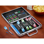 Casemaster Legion Aluminum Dart Case Holds 9 Steel Tip And Soft Tip Darts With Extra Space To Keep Flights In Shape, And Numerou