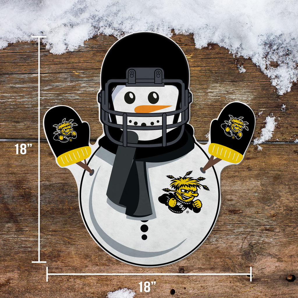 Rico Industries Ncaa Wichita State Shockers Snowman Shape Cut Pennant - Home And Living Room D  Cor - Soft Felt Ez To Hang