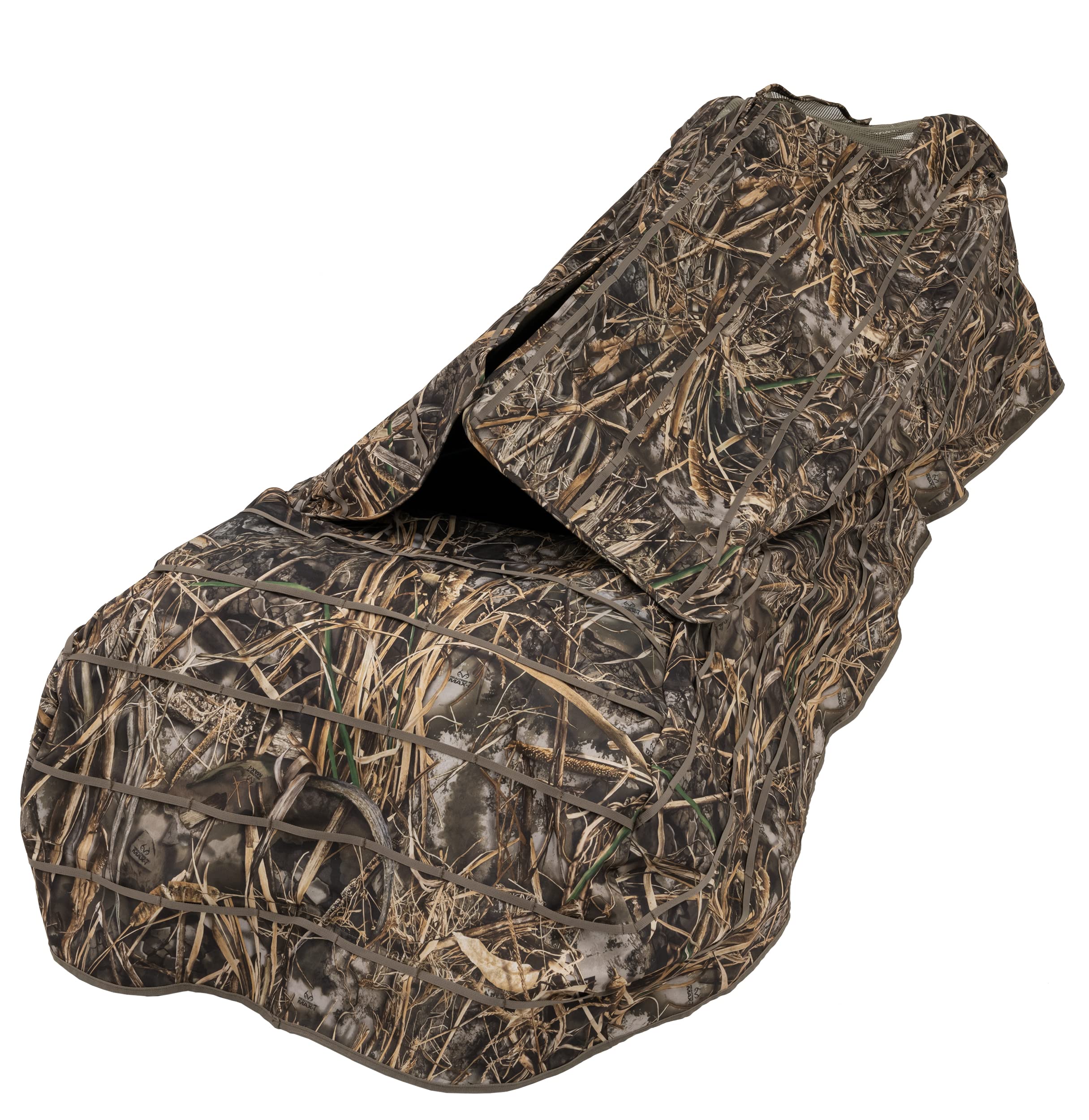 ALPS OutdoorZ Legend Layout Blind - Hunting Blind with Realtree MAX-7 Pattern, Zero-Gravity Chair Design, Waterproof Floor, Mesh