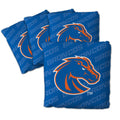 YouTheFan Officially-Licensed NCAA Boise State Broncos Set of 4 Cornhole Bags - All Weather Regulation 6    x 6    Size - 16oz W