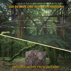 Funhorun Hunting Blind 360 Degree See Through Ground Blind With Carrying Bag, 2/3 Person Pop Up Camouflage Tent Portable Conceal