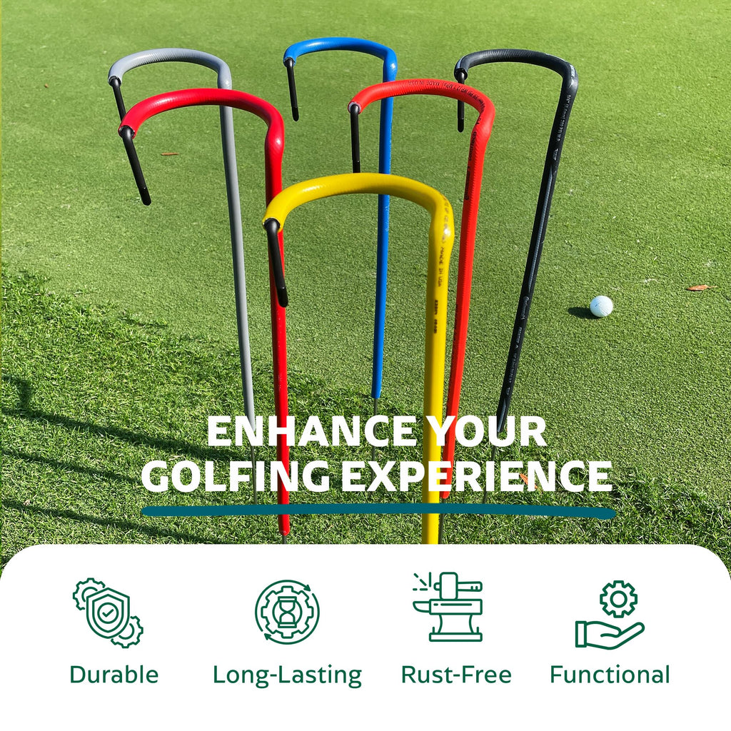 Grip Up Golf - Stainless Steel Golf Club Stand (Black). Made In The Usa With Stainless Steel And Industial Grade Vinyl Coverings