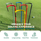 Grip Up Golf - Stainless Steel Golf Club Stand (Black). Made In The Usa With Stainless Steel And Industial Grade Vinyl Coverings