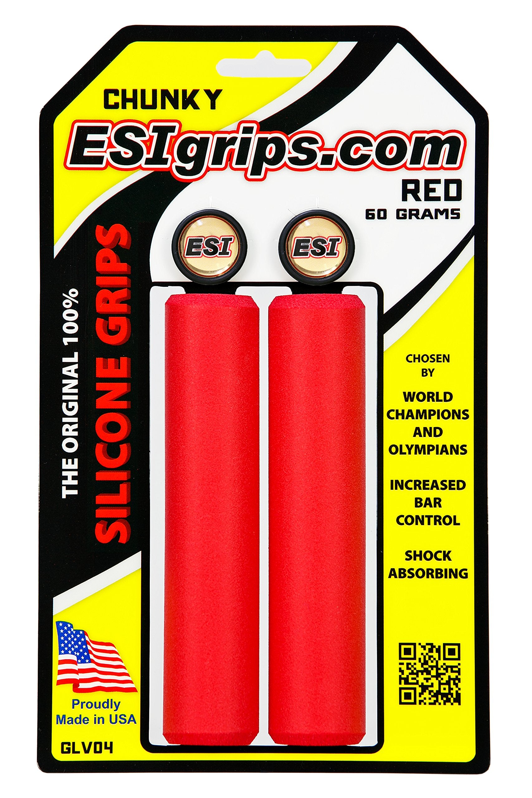 Esi Grips Chunky Mtb Grip (Red), One Size (Glv04)