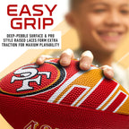 Franklin Sports Nfl San Francisco 49Ers Football - Youth Football - Mini 8.5'' Rubber Ball - Perfect For Kids - Team Logos And C