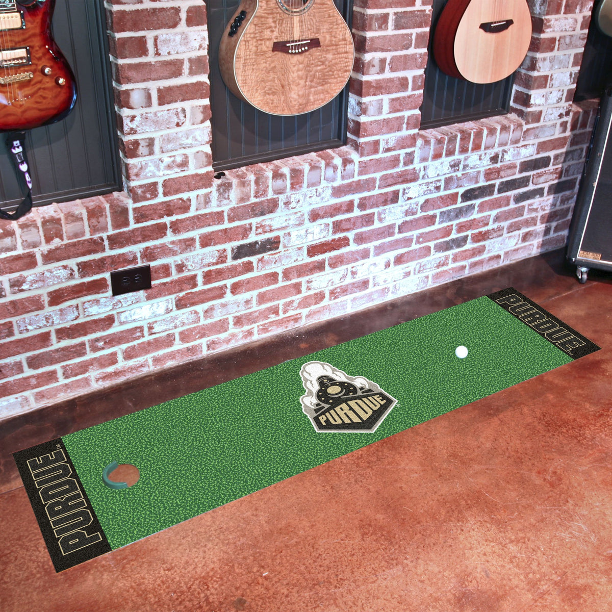 FANMATS 10727 Purdue Boilermakers Putting Green Mat  1.5ft. x 6ft.