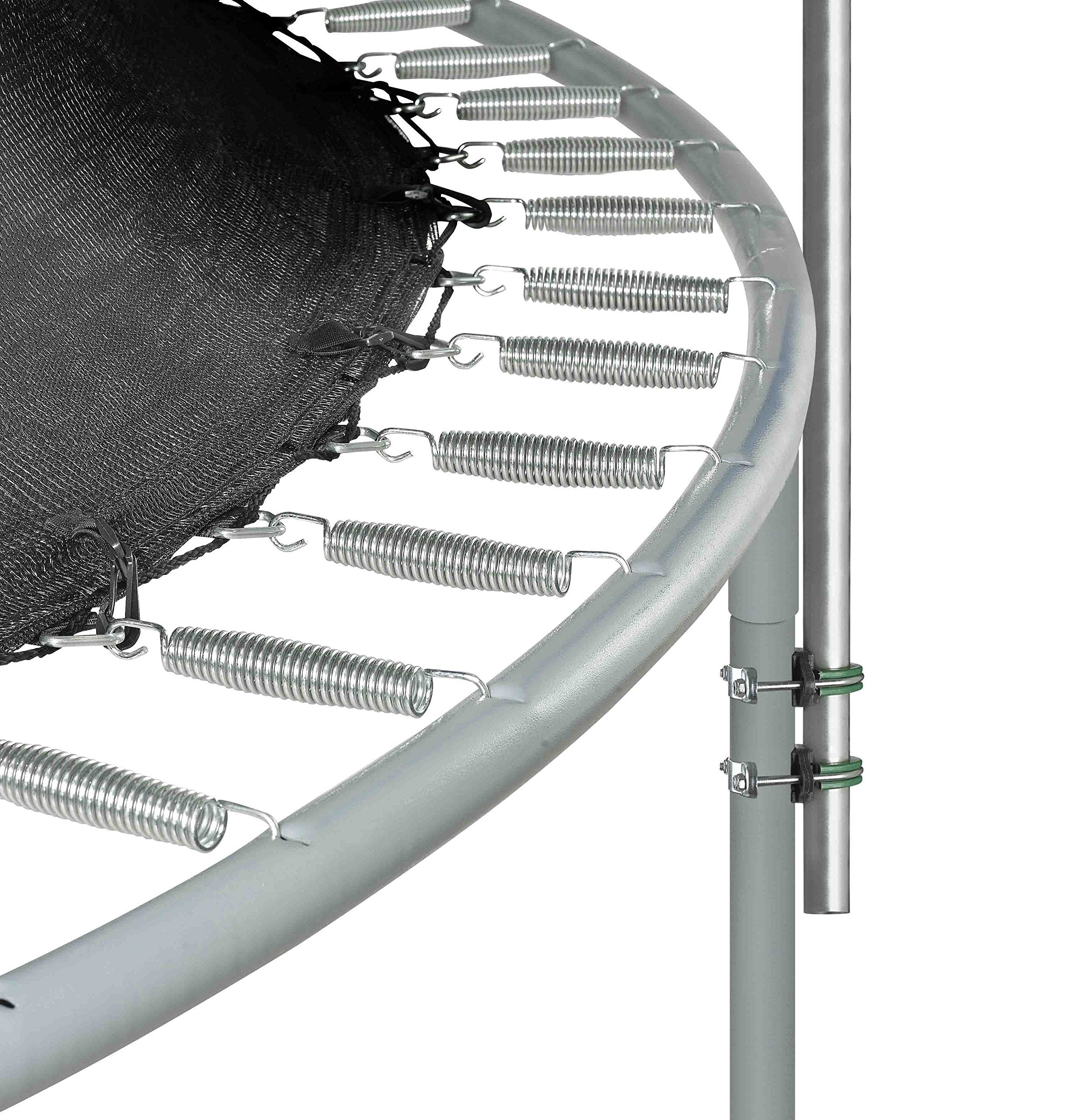 Upper Bounce Trampoline Safety Enclosure Set Of Net, 8 Poles & Hardware, Fits 13 Ft. Round Frame - Installs Inside Frame