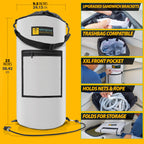 Portable Trash Can, Reusable Trash Bag, Leakproof Liner, Boat Storage Organizer, Trash Bag Holder, Marine Accessories - Pontoon