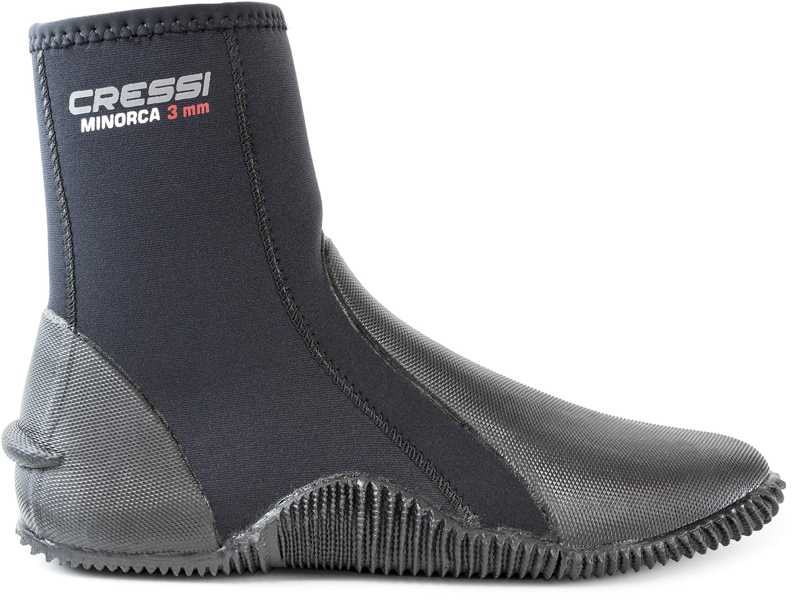 Cressi Womens Long 3Mm Tall Boots, Black/Black, Us Man 10 Us Lady 11