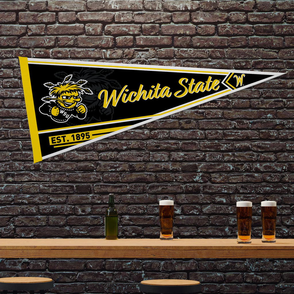 Rico Industries Ncaa Wichita State Shockers Classic 12'' X 30'' Felt Wall D  Cor Pennant - Great For Home/Bed Room/Man Cave D  C