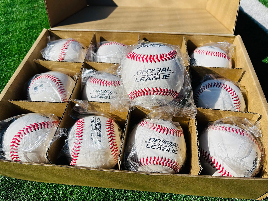 Rawlings  Official League Baseballs  Competition Grade  Rolb1  Youth/14U  Game/Practice Use  12 Count, White