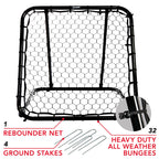 Franklin Sports Basketball Pass Back Rebounder Net - Multi-Sport Training Rebound Screen - Perfect For Passing And Shooting Prac