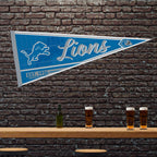 Rico Industries Nfl Football Detroit Lions Classic 12'' X 30'' Felt Wall D  Cor Pennant - Great For Home/Bed Room/Man Cave D  Co