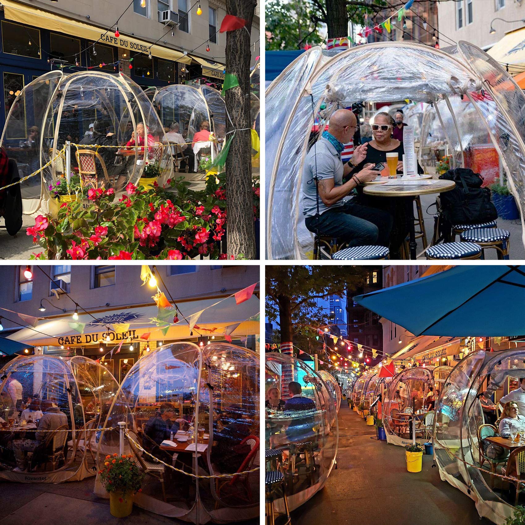 Alvantor Pop Up Bubble Tent - 6 X 6 Instant Igloo Tent - 2-3 Person Screen House For Patios - Large Oversize Weather Proof Pod -